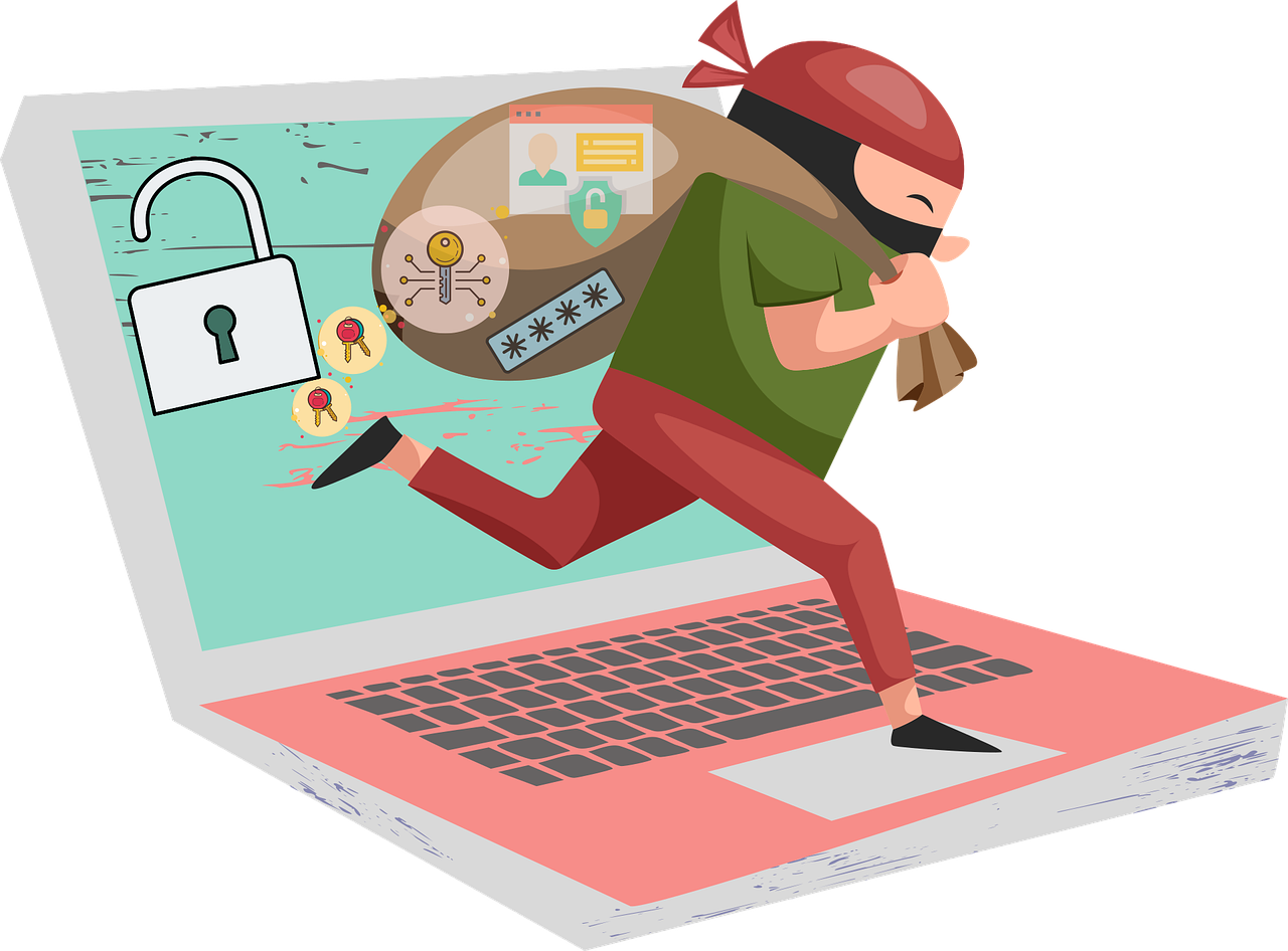 Free cybersecurity computer security hacking vector